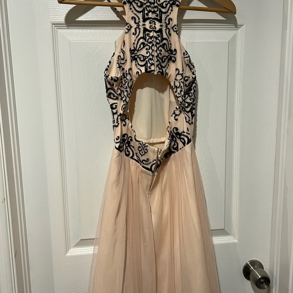 Speechless Light Pink and Black Formal Dress - Picture 5 of 10